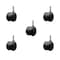 Service Caster 2'' Black Floor Safe Twin Wheel Casters 7/16 Grip Ring Stem, 5PK SCC-GR02S50-TPR-BLK-716176-5 - alternate 1